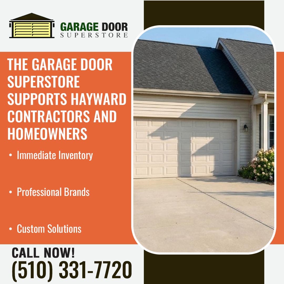 Residential home with a clean driveway and installed garage door