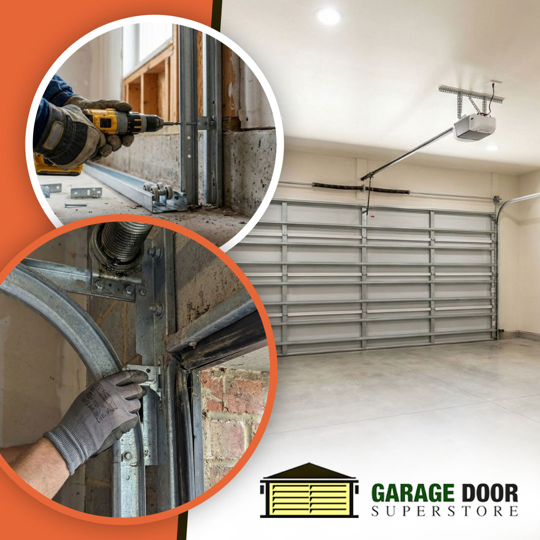Expert garage door installation starts with accurate track alignment and secure hardware placement. The Garage Door Superstore delivers reliable residential garage door solutions for smooth, long-lasting performance.